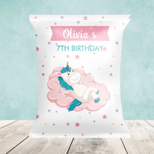 Einhorn Gastgeschenke Beutel Chips Beutel Wrapper Flyer
