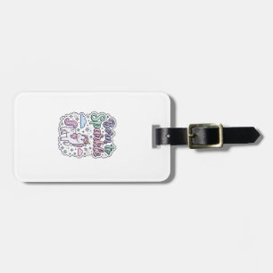 Einhorn, geboren, um Grafikdesign Merch Design zum Gepäckanhänger