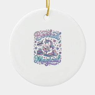 Einhorn Gebucht und Magische Geschenkidee Typograf Keramik Ornament