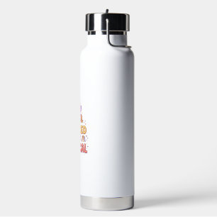 Einhorn Gebucht und Magischer Druck Fertig Weißer  Trinkflasche