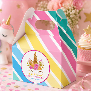 Einhorn Geburtstag 1. Geburtstagsfeier Geschenkschachtel