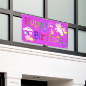 Einhorn-Geburtstag Banner (Äußeres Gebäude)