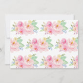 Einhorn Geburtstag Einladung mit Foto (Rückseite)