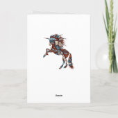 Einhorn, Geburtstag Karte (Rückseite)