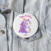 Einhorn Geburtstag mit Laune Button (Beispiel)