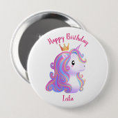 Einhorn Geburtstag mit Laune Button (Vorne & Hinten)