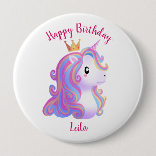 Einhorn Geburtstag mit Laune Button