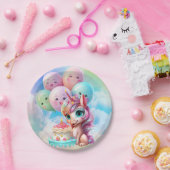 Einhorn Geburtstag Pappteller (Party)