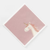 Einhorn-Geburtstags-Party-Serviette Serviette (Ecke)