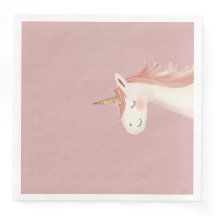 Einhorn-Geburtstags-Party-Serviette