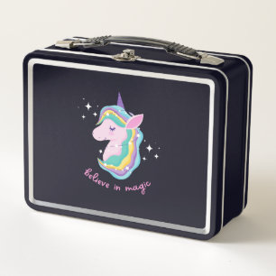 Einhorn-Geburtstagsfeier Baby Metall Brotdose