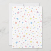 Einhorn-Geburtstagsfeier Einladung (Rückseite)