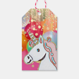 Einhorn Geburtstagsfeier Geschenkanhänger