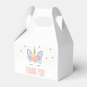 Einhorn-Geburtstagsfeier-Geschenkbox mit Regenboge Geschenkschachtel