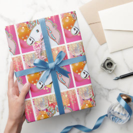 Einhorn Geburtstagsfeier Geschenkpapier