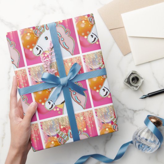 Einhorn Geburtstagsfeier Geschenkpapier (Schenken)