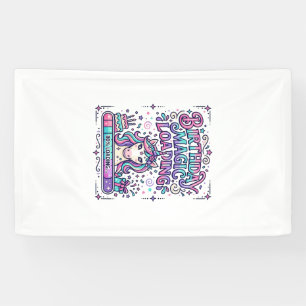 Einhorn Geburtstagsmagie Farbiger Marktplatz Wird  Banner