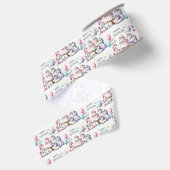 Einhorn Geburtstagsthema Ripsband (Rückseite)