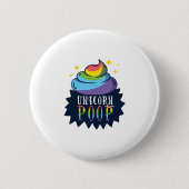 Einhorn Gekackt Button (Vorderseite)