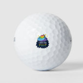 Einhorn Gekackt Golfball (Vorderseite)