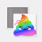 Einhorn Gekackt Magnet (Vorderseite/Rückseite)