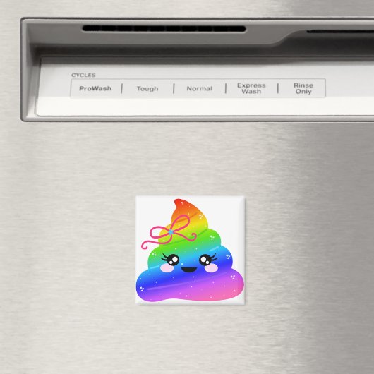 Einhorn Gekackt Magnet (In Situ (Geschirrspüler))