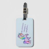 Einhorn-Gepäckanhänger Gepäckanhänger (Vorderseite Vertikal)