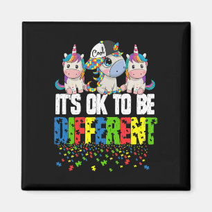 Einhorn-Geschenk zum Autismustag Magnet