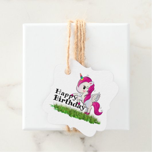 Einhorn Geschenkanhänger (Beispiel)