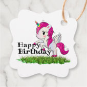 Einhorn Geschenkanhänger (Rückseite)