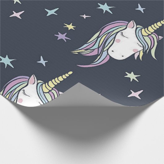 Einhorn Geschenkpapier (Ecke)