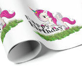 Einhorn Geschenkpapier (Rolleneckpunkt)
