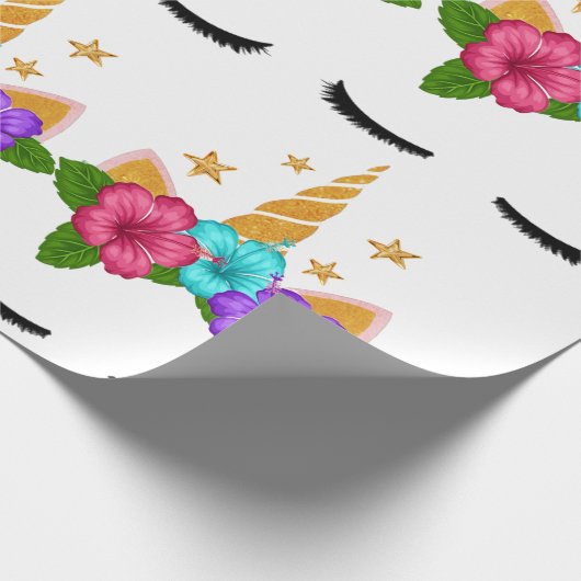 Einhorn Geschenkpapier (Ecke)