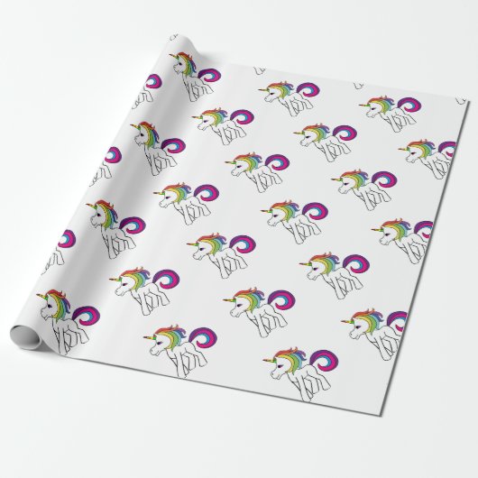 Einhorn Geschenkpapier (Ungerollt)
