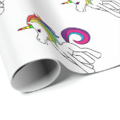 Einhorn Geschenkpapier (Rolleneckpunkt)