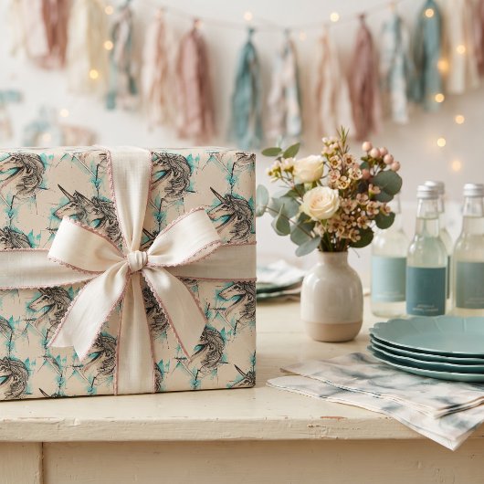 Einhorn Geschenkpapier