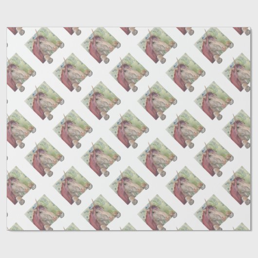 Einhorn Geschenkpapier (Flach)