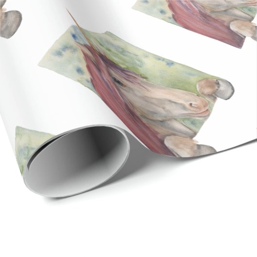 Einhorn Geschenkpapier (Rolleneckpunkt)