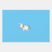 Einhorn Geschenkpapier Set (Vorderseite 3)