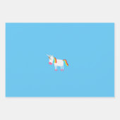 Einhorn Geschenkpapier Set (Vorderseite 2)