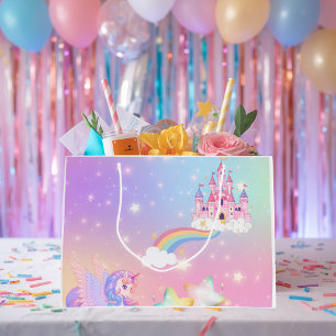 Einhorn Geschenktasche Prinzessin Pastell Große Geschenktüte