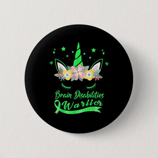 Einhorn-Gesichtshaut Button (Vorderseite)