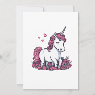 Einhorn gezeichnet einladung