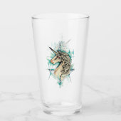 Einhorn Glas (Vorderseite)
