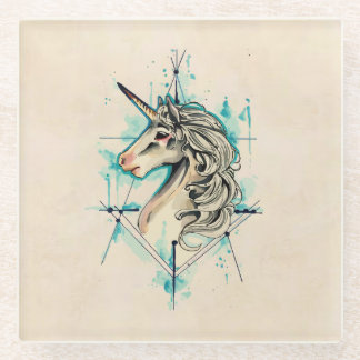 Einhorn Glasuntersetzer