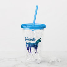 Einhorn Glitzern Aqua Blue Obre Individuelle Name