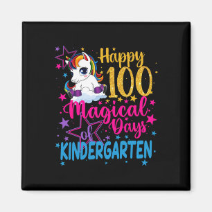 Einhorn glücklich 100 magische Tage des Kindes Magnet
