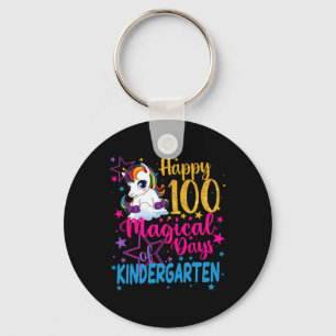 Einhorn glücklich 100 magische Tage des Kindes Schlüsselanhänger