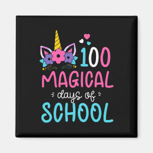 Einhorn glücklich 100. Tag 100 magische Tage der S Magnet