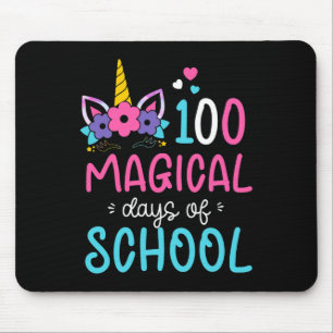Einhorn glücklich 100. Tag 100 magische Tage der S Mousepad